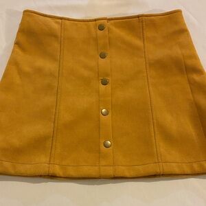 Women's forever 21 mini skirt faux Suede